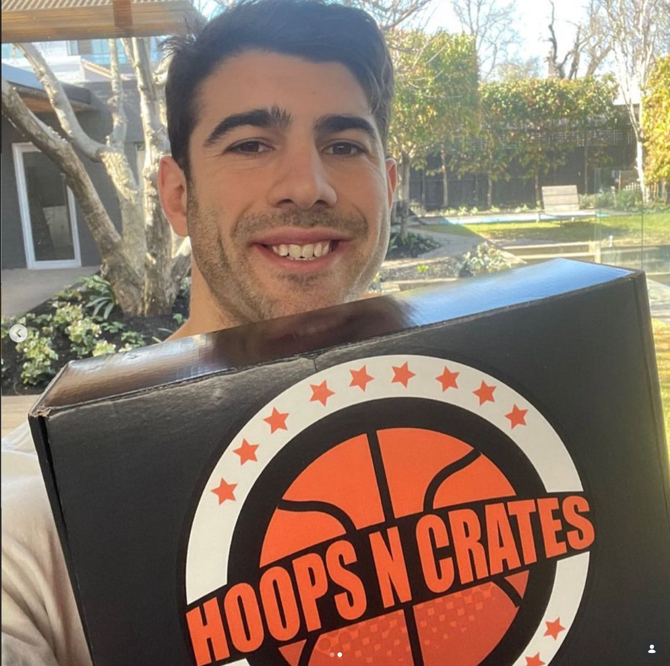 Christian Petracca with Hoops N Crates